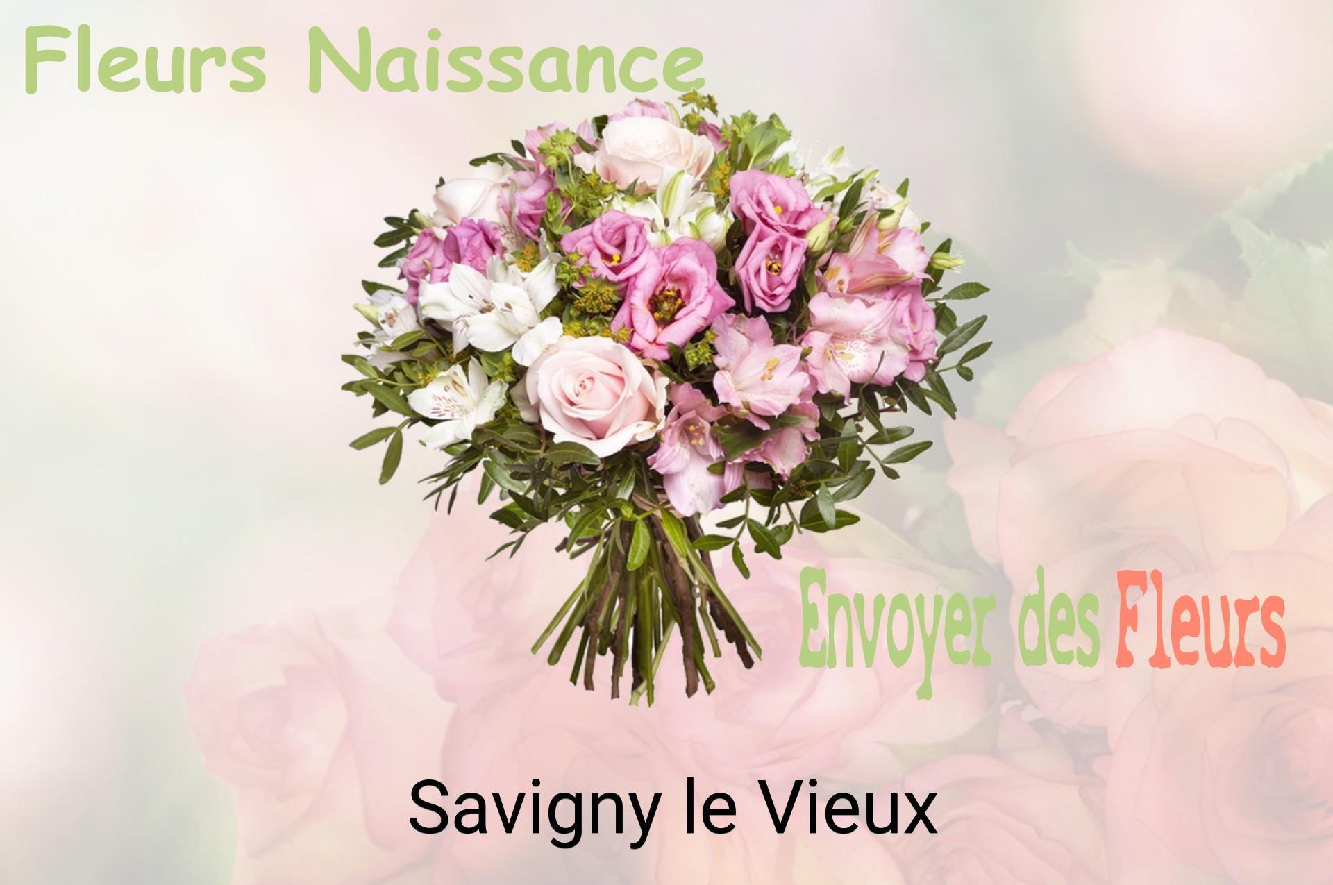 Bouquet de fleurs de naissance livré à Savigny-le-Vieux